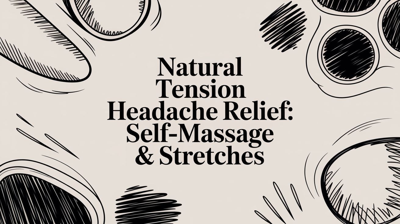 natural tension headache relief: Self-massage & stretches